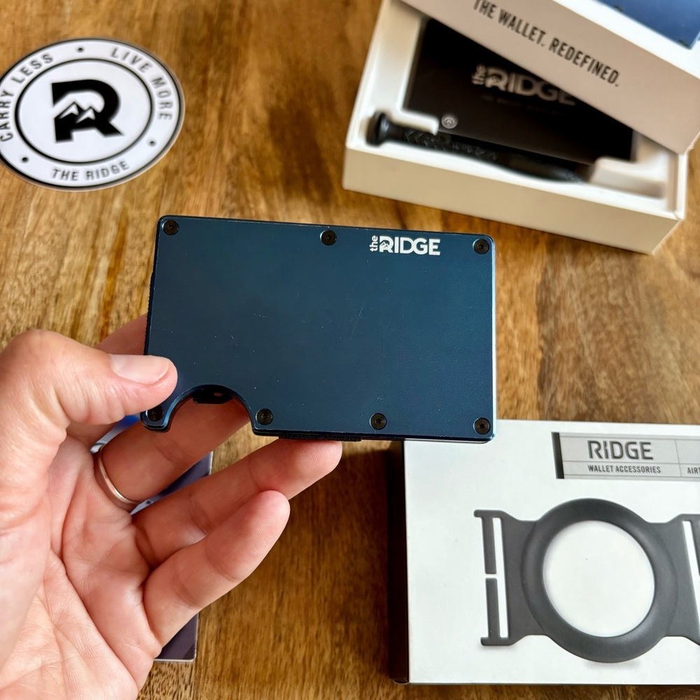 The Ridge Wallet- Aluminum Navy